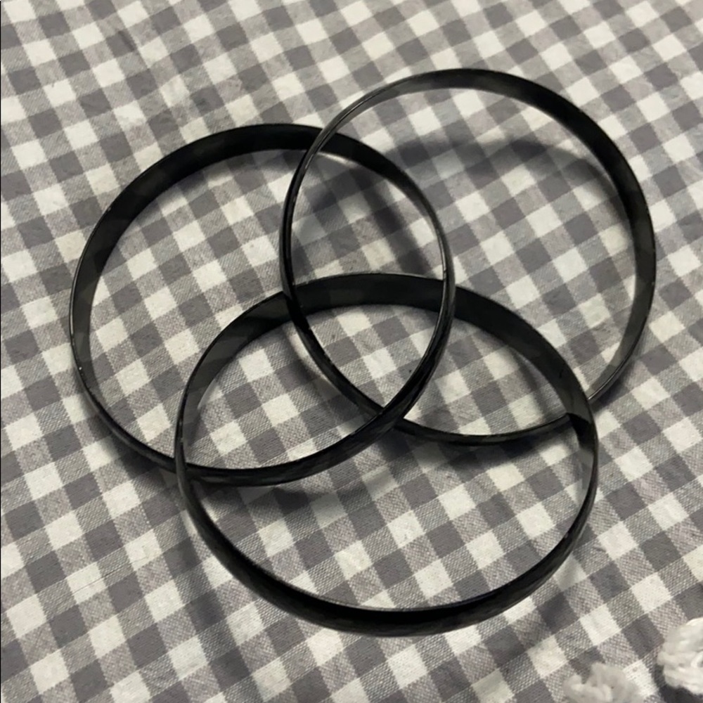 Black bangle bracelets
